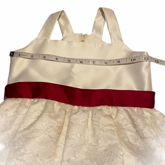 Handmade Flower Girl Lace Formal Dress Toddler 3T - Picture 6 of 6